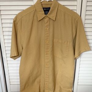Faded Glory Men's Yellow Checkered Shirt